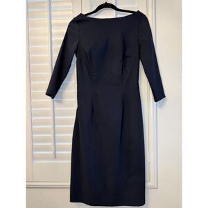No Appt Necessary Navy Blue Sheath Dress - M